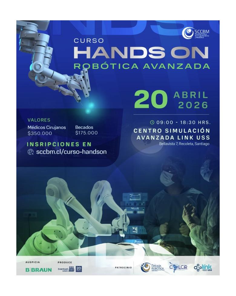 Curso Hands On Robótica Avanzada, Sociedad Chilena de Cirugía Bariátrica y Metabólica